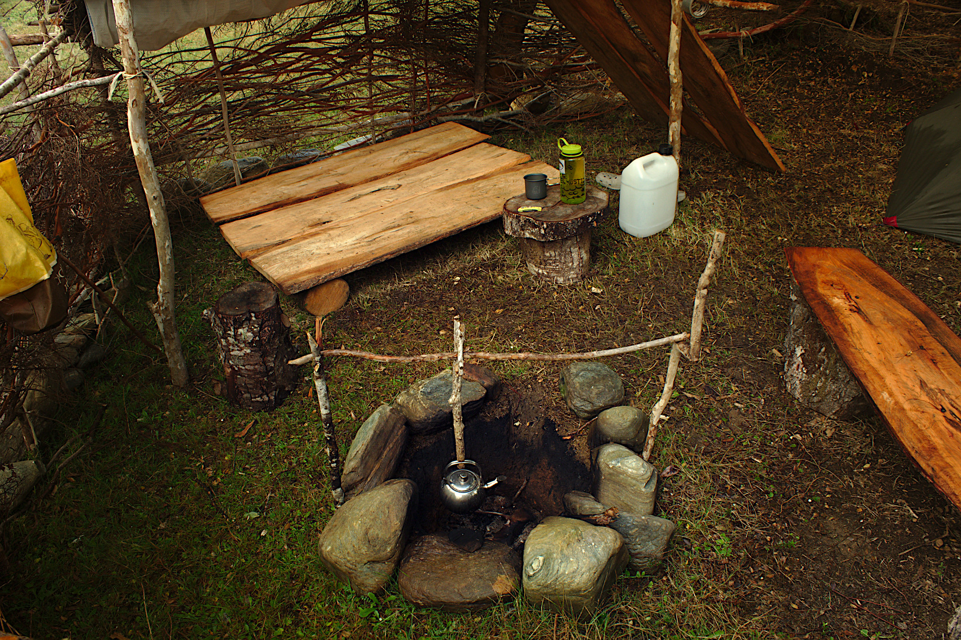 firepit campsite rukapiwel